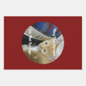 Feuille De Papier Cadeau Kitten Photo Text Name,  Replace,  (Devant)