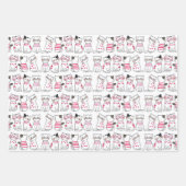 Feuille De Papier Cadeau Kitty Love (Devant)