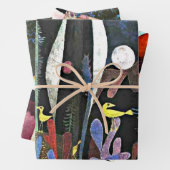 Feuille De Papier Cadeau Klee - Trois peintures populaires (En situation)