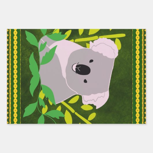 Feuille De Papier Cadeau koala (Devant 2)