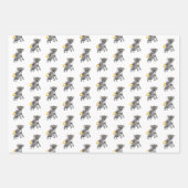 Feuille De Papier Cadeau Koala Bear Fusée (Devant 2)