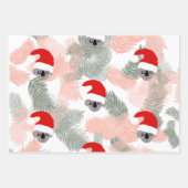 Feuille De Papier Cadeau koala de Noël personnalisé (Devant 3)