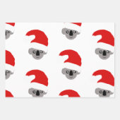 Feuille De Papier Cadeau koala de Noël personnalisé (Devant 2)