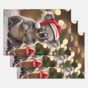 Feuille De Papier Cadeau "Koala Kris Kringle : Noël en dessous"