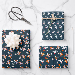 Feuille De Papier Cadeau  Koi