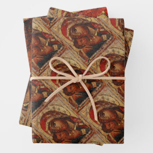 Feuille De Papier Cadeau Korsunskaïa : icon of the Mother of Dieu of Cherso