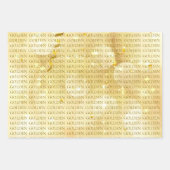 Feuille De Papier Cadeau KPOP GOLDEN Gift Wrap (Devant 2)