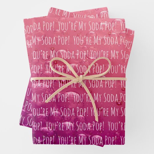 FEUILLE DE PAPIER CADEAU KPOP SODA POP GIFT WRAP (En situation)