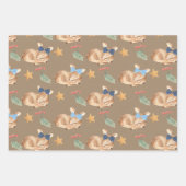 Feuille De Papier Cadeau Kraft Baby Boy's First Christmas Reindeer Party (Devant 2)
