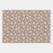 Feuille De Papier Cadeau Kraft Country Christmas Designs Blanc (Devant 2)