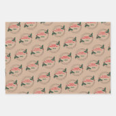 Feuille De Papier Cadeau Kraft S'Il Vous Plaît Livrer À, Noël Customisé (Devant 2)