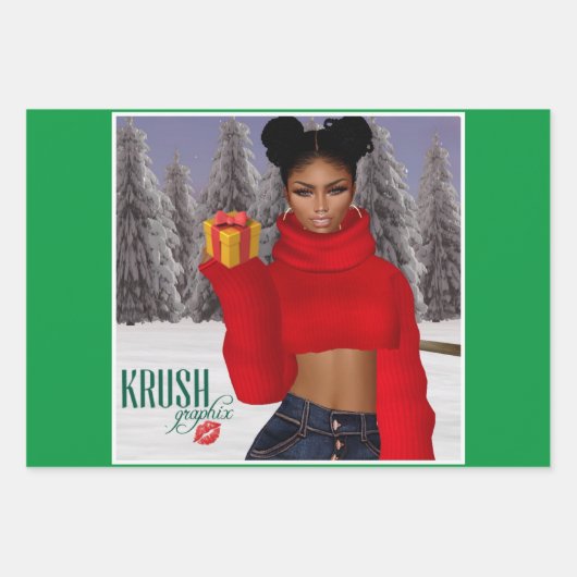 Feuille De Papier Cadeau Krush Graphix par Ahsek Novel Cadeau Enveloppe 1 (Devant 2)