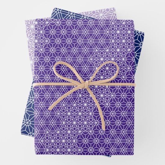 Feuille De Papier Cadeau KUMIKO |  Japanese Traditional Pattern (En situation)