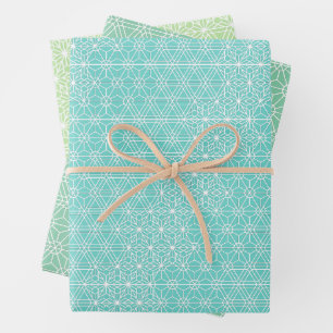 Feuille De Papier Cadeau KUMIKO Motif traditionnel japonais
