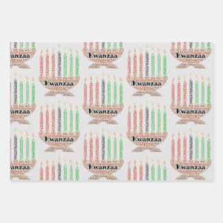 Feuille De Papier Cadeau Kwanzaa 