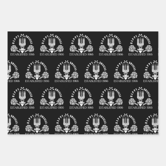 Feuille De Papier Cadeau Kwanzaa moderne (Devant)