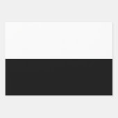 Feuille De Papier Cadeau Kwanzaa noir et blanc moderne (Devant 3)