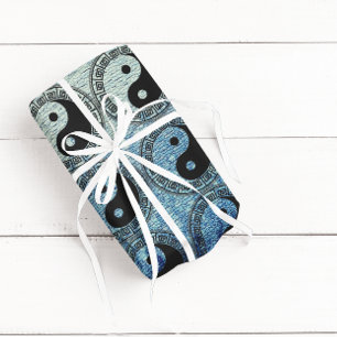 Feuille De Papier Cadeau La balance : Ba Gua, huit trigrammes yin yang TCM