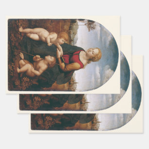 Feuille De Papier Cadeau La Belle Jardinière par Rapahel