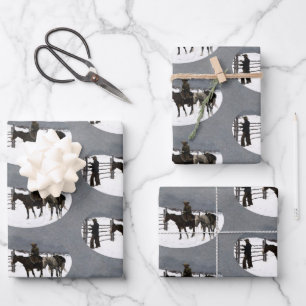 Feuille De Papier Cadeau La chute du cow-boy 1895 Frederic Remington