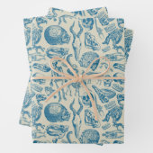 Feuille De Papier Cadeau La collection d'os (En situation)