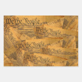 Feuille De Papier Cadeau La Constitution américaine (Devant 3)