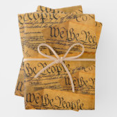 Feuille De Papier Cadeau La Constitution américaine (En situation)