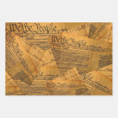 Feuille De Papier Cadeau La Constitution américaine (Devant)