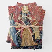 Feuille De Papier Cadeau La Dame et la licorne, Odeur (En situation)