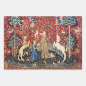 Feuille De Papier Cadeau La Dame et l'Unicorn (Devant 2)
