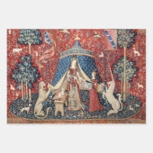 Feuille De Papier Cadeau La Dame et l'Unicorn (Devant)