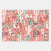 Feuille De Papier Cadeau La diversité des lamas (Devant 2)