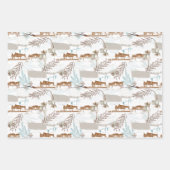 Feuille De Papier Cadeau La ferme hivernale des Magnolias (Devant)