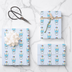 Feuille De Papier Cadeau La fête du Pool des baleines