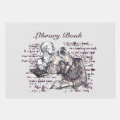 Feuille De Papier Cadeau La fille lisant un livre (Devant 3)