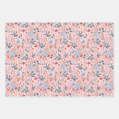 Feuille De Papier Cadeau La florale de Valentine (Devant)