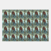 Feuille De Papier Cadeau La forêt de Bigfoot s'efface (Devant)