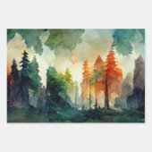 Feuille De Papier Cadeau La forêt (nature) (Devant)
