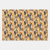 Feuille De Papier Cadeau La Fourrure des animaux Safari Motif Exotic Modern (Devant 3)