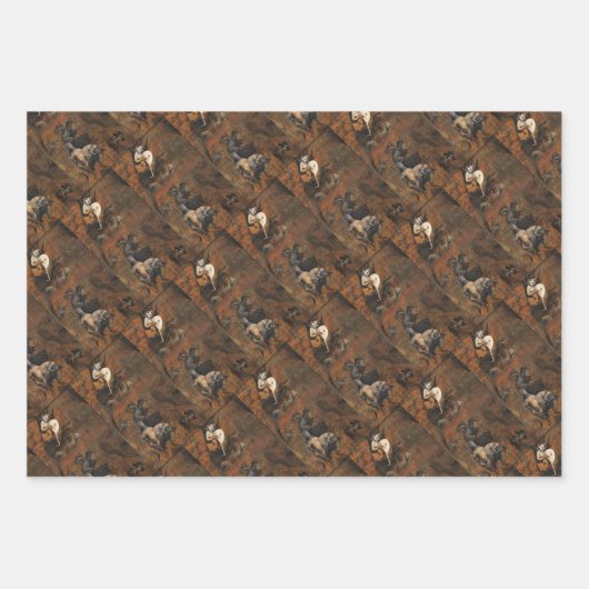 Feuille De Papier Cadeau La méchanceté de l'humanité avant l'inondation (Devant 2)