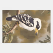 Feuille De Papier Cadeau La peinture australienne Kookaburra, (Devant 2)