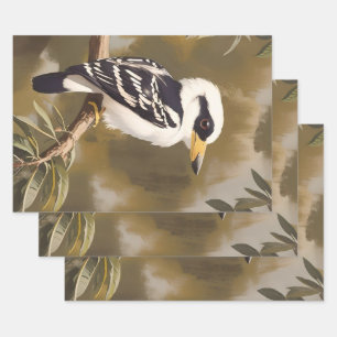 Feuille De Papier Cadeau La peinture australienne Kookaburra,