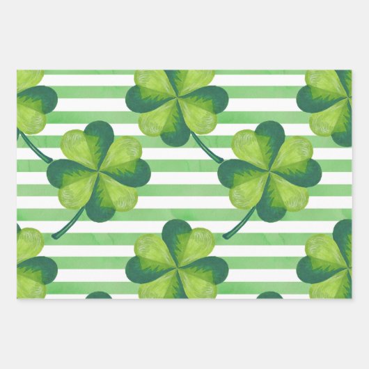 Feuille De Papier Cadeau La Saint Patrick branchée (Devant 2)