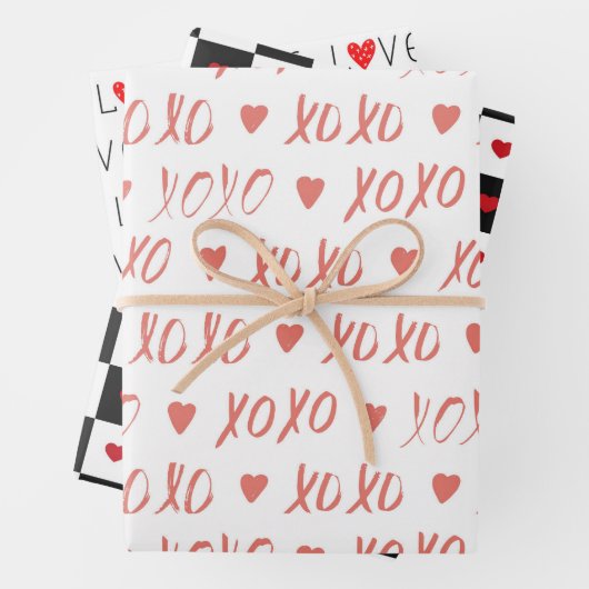 Feuille De Papier Cadeau la Saint-Valentin (En situation)