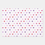 Feuille De Papier Cadeau La Saint-Valentin Cœurs (Devant)