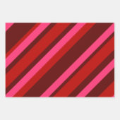 Feuille De Papier Cadeau La Saint Valentin en diagonale (Devant 3)