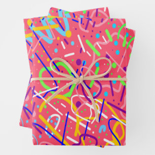Feuille De Papier Cadeau La vie est une fête