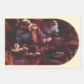 Feuille De Papier Cadeau La Vierge des Rochers de Léonard de Vinci (Devant 2)