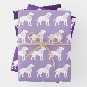 Feuille De Papier Cadeau Labrador Retrivers Motif de boîte-cadeau de chien