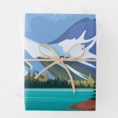 Feuille De Papier Cadeau Lac Turquoise (En situation)